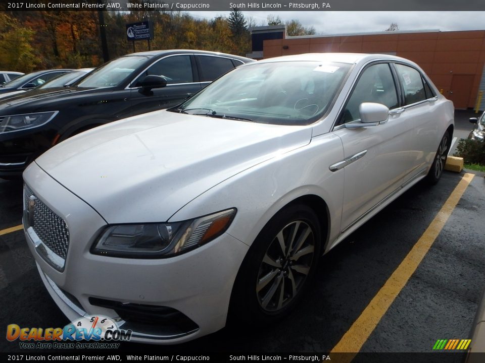 2017 Lincoln Continental Premier AWD White Platinum / Cappuccino Photo #1