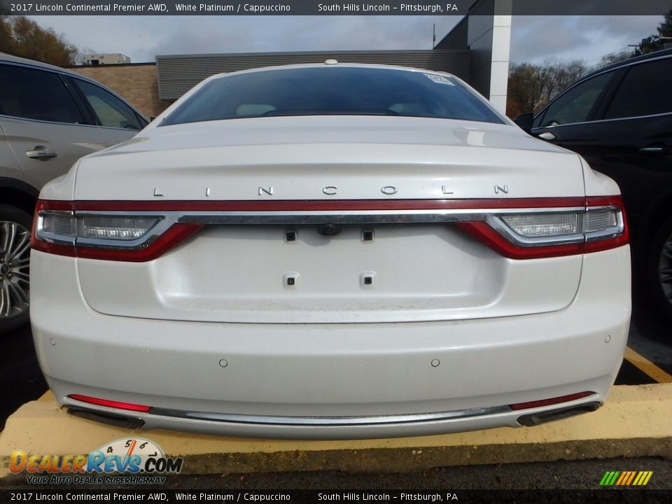 2017 Lincoln Continental Premier AWD White Platinum / Cappuccino Photo #3