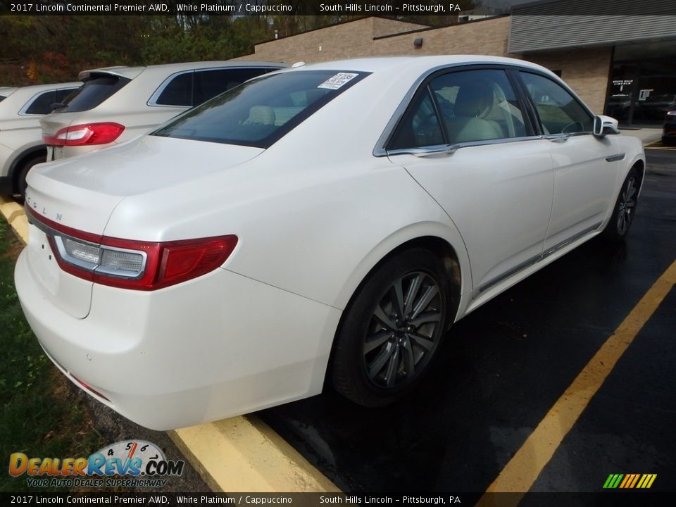 2017 Lincoln Continental Premier AWD White Platinum / Cappuccino Photo #4