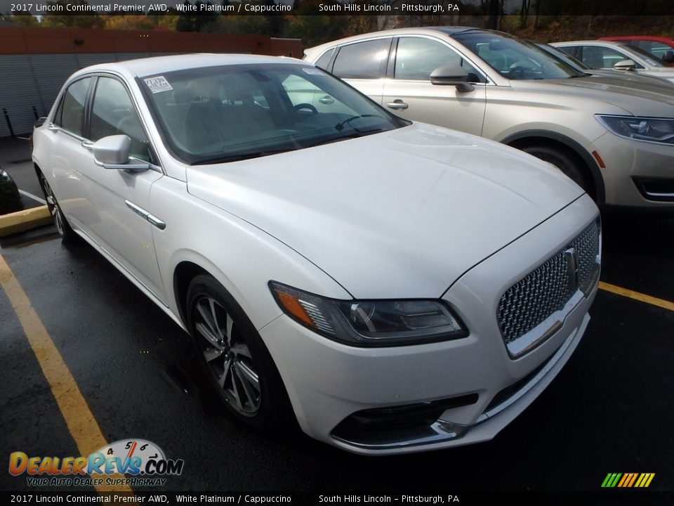 2017 Lincoln Continental Premier AWD White Platinum / Cappuccino Photo #5