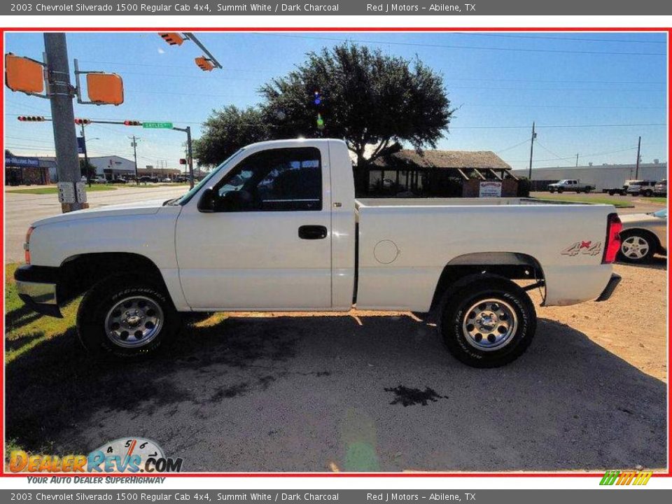 2003 Chevrolet Silverado 1500 Regular Cab 4x4 Summit White / Dark Charcoal Photo #2