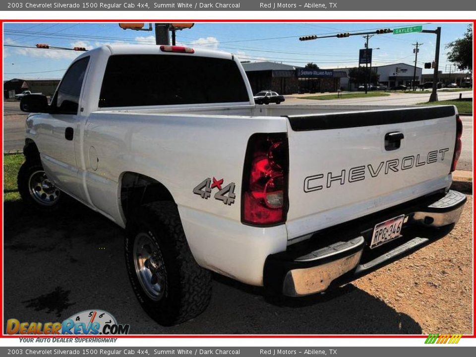 2003 Chevrolet Silverado 1500 Regular Cab 4x4 Summit White / Dark Charcoal Photo #5