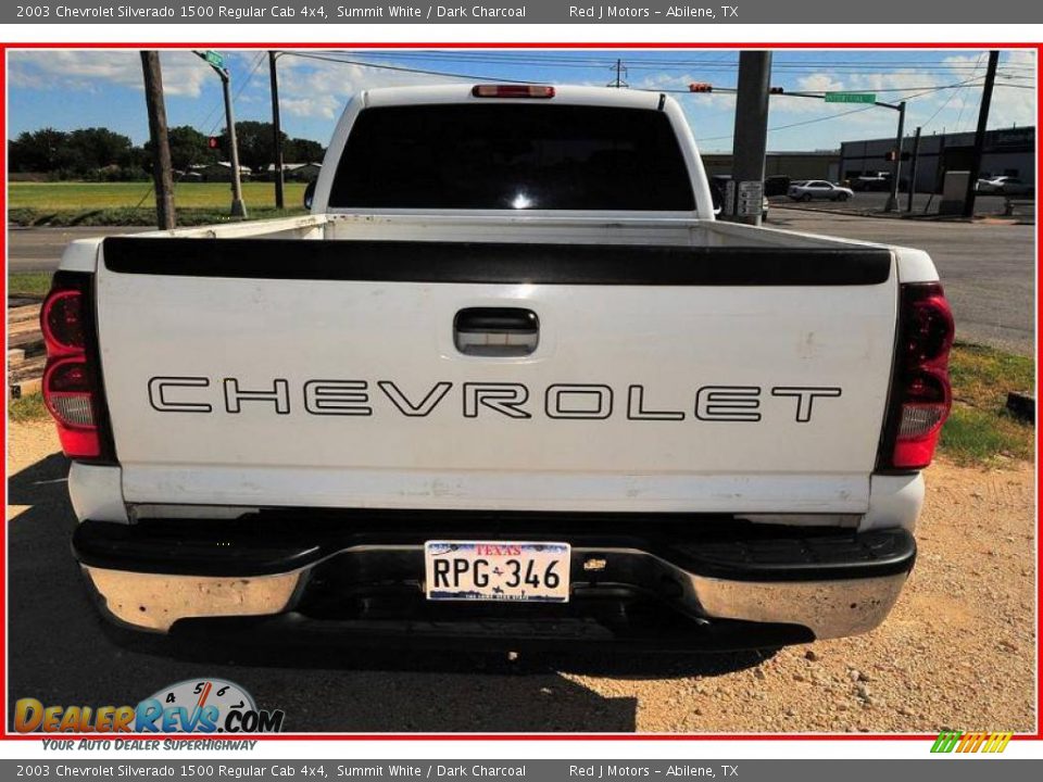 2003 Chevrolet Silverado 1500 Regular Cab 4x4 Summit White / Dark Charcoal Photo #6