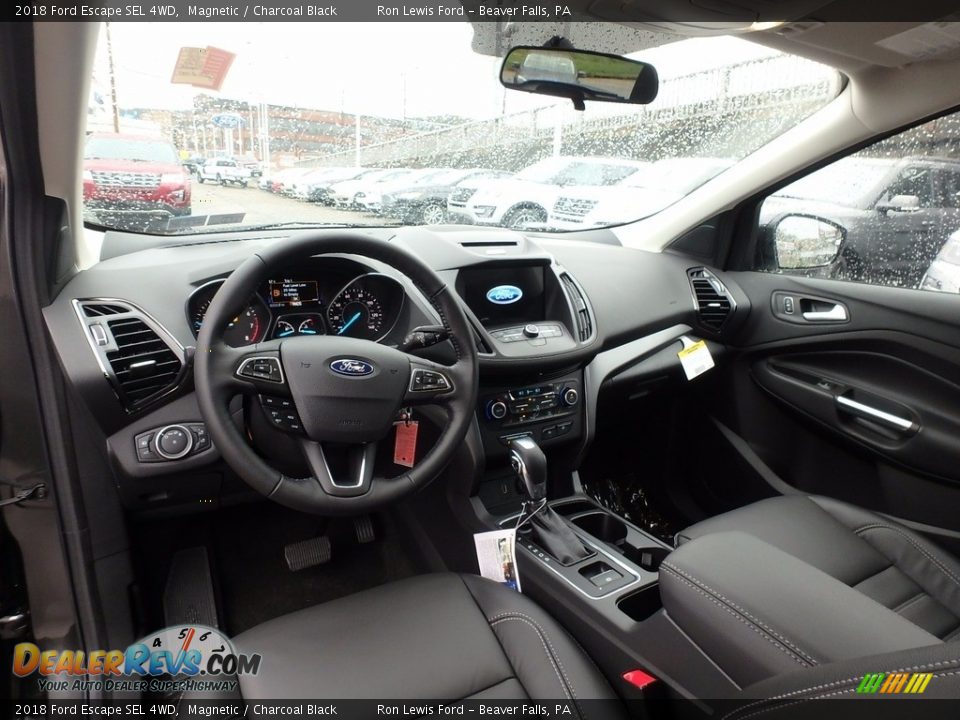 2018 Ford Escape SEL 4WD Magnetic / Charcoal Black Photo #13