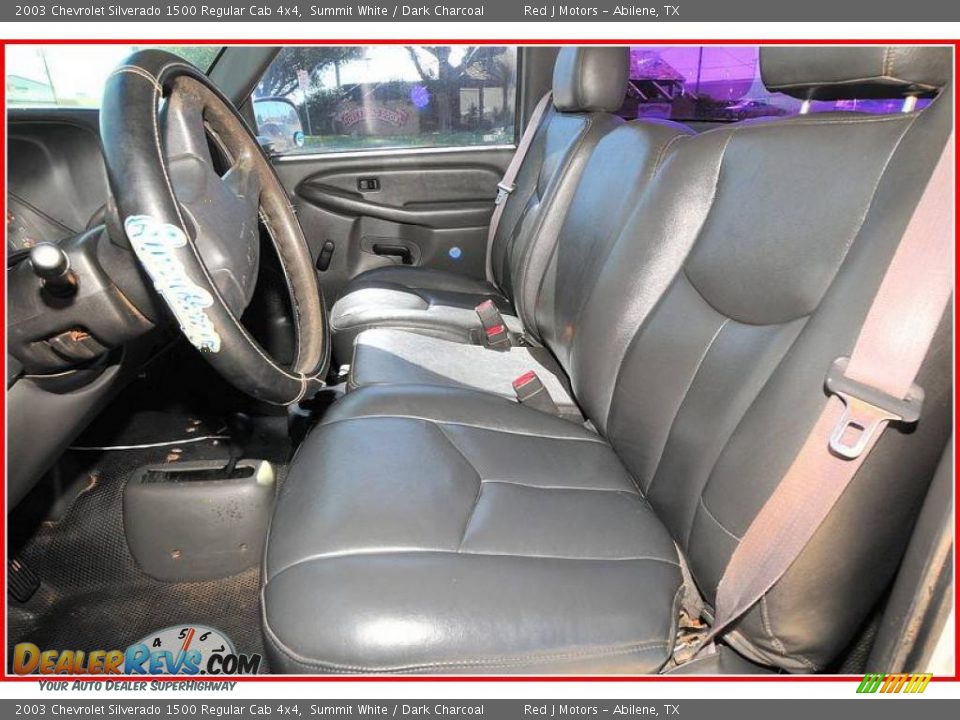 2003 Chevrolet Silverado 1500 Regular Cab 4x4 Summit White / Dark Charcoal Photo #13