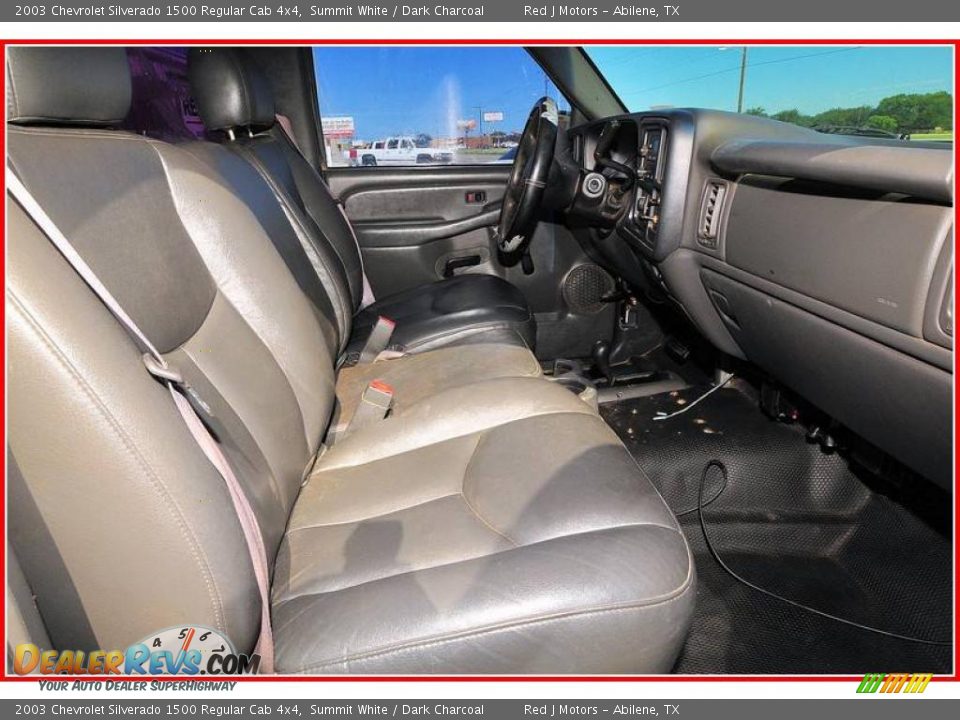 2003 Chevrolet Silverado 1500 Regular Cab 4x4 Summit White / Dark Charcoal Photo #17