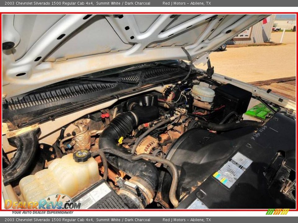 2003 Chevrolet Silverado 1500 Regular Cab 4x4 Summit White / Dark Charcoal Photo #19