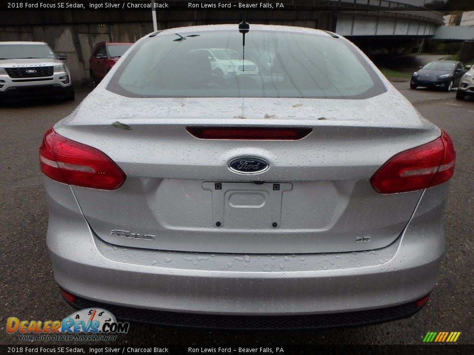 2018 Ford Focus SE Sedan Ingot Silver / Charcoal Black Photo #3