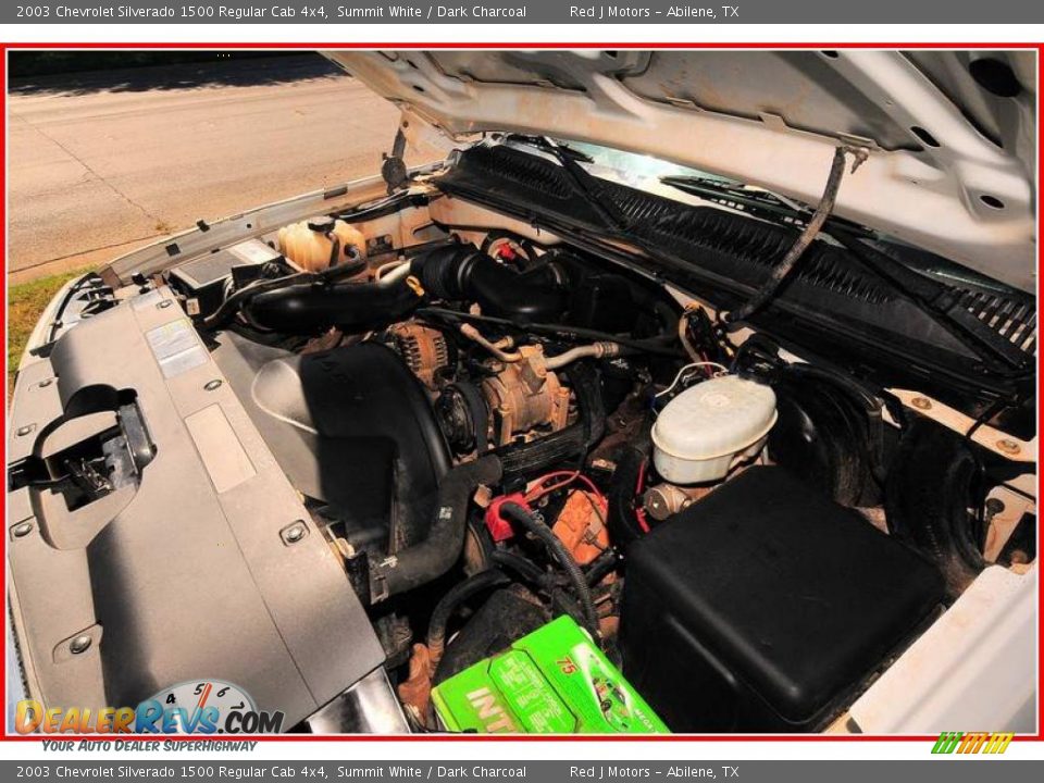 2003 Chevrolet Silverado 1500 Regular Cab 4x4 Summit White / Dark Charcoal Photo #21