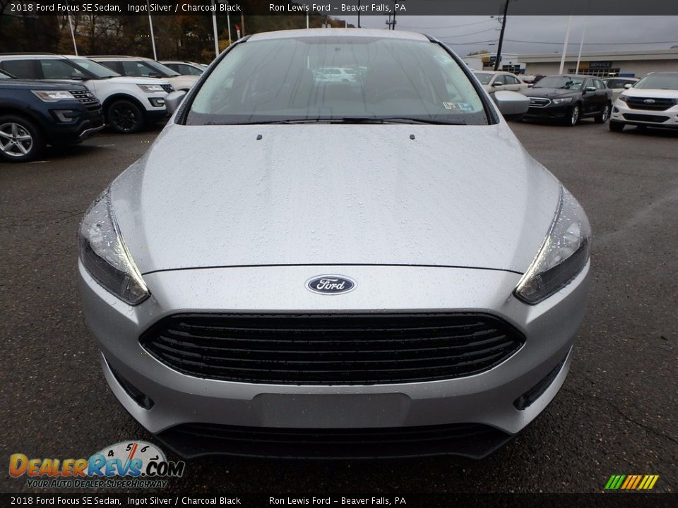 2018 Ford Focus SE Sedan Ingot Silver / Charcoal Black Photo #7