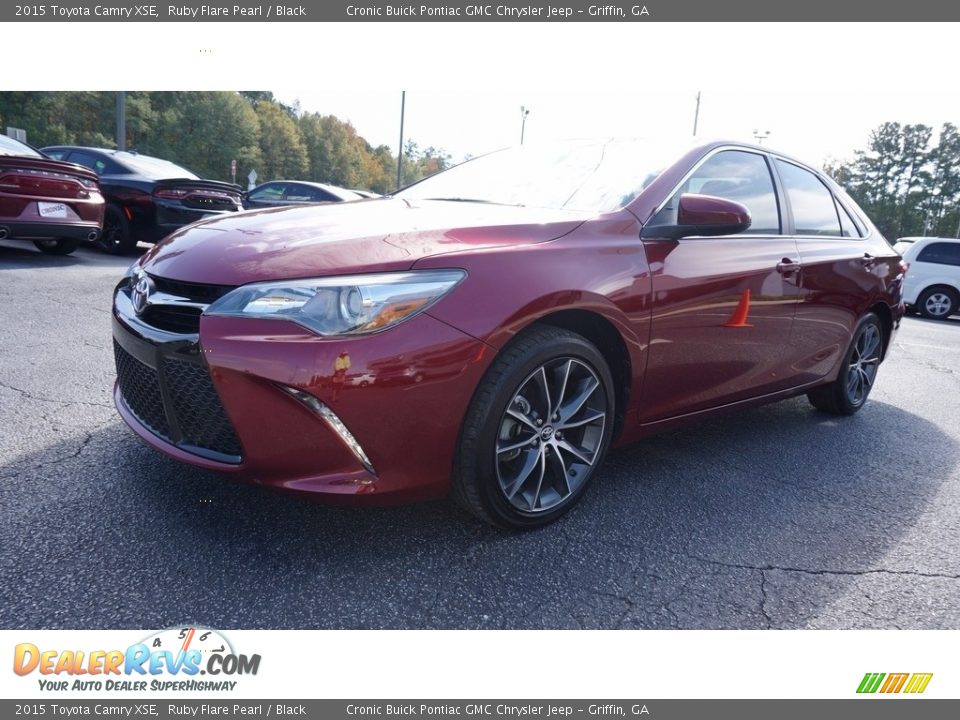2015 Toyota Camry XSE Ruby Flare Pearl / Black Photo #3
