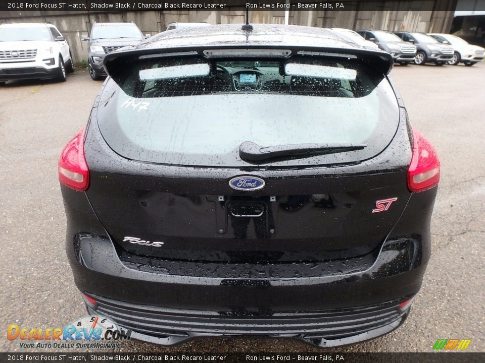 2018 Ford Focus ST Hatch Shadow Black / Charcoal Black Recaro Leather Photo #3