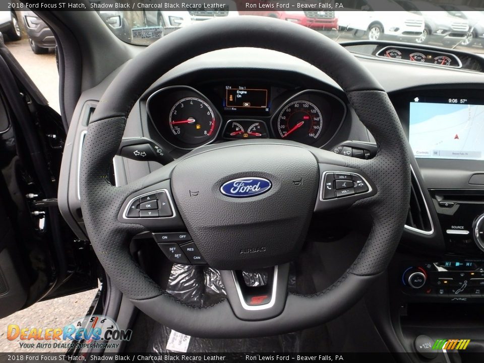 2018 Ford Focus ST Hatch Steering Wheel Photo #16