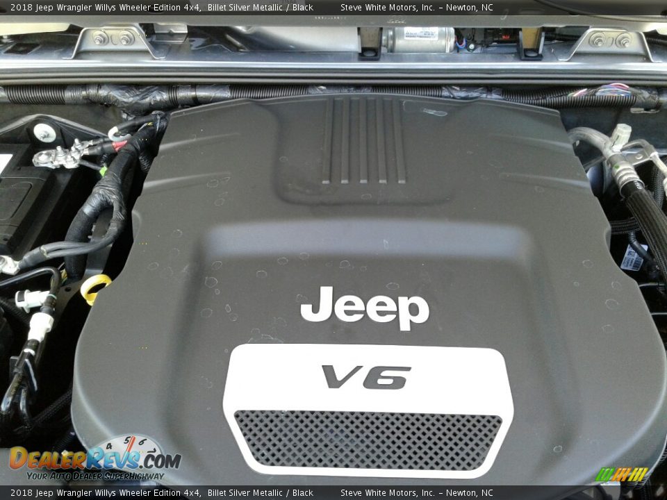 2018 Jeep Wrangler Willys Wheeler Edition 4x4 Billet Silver Metallic / Black Photo #25