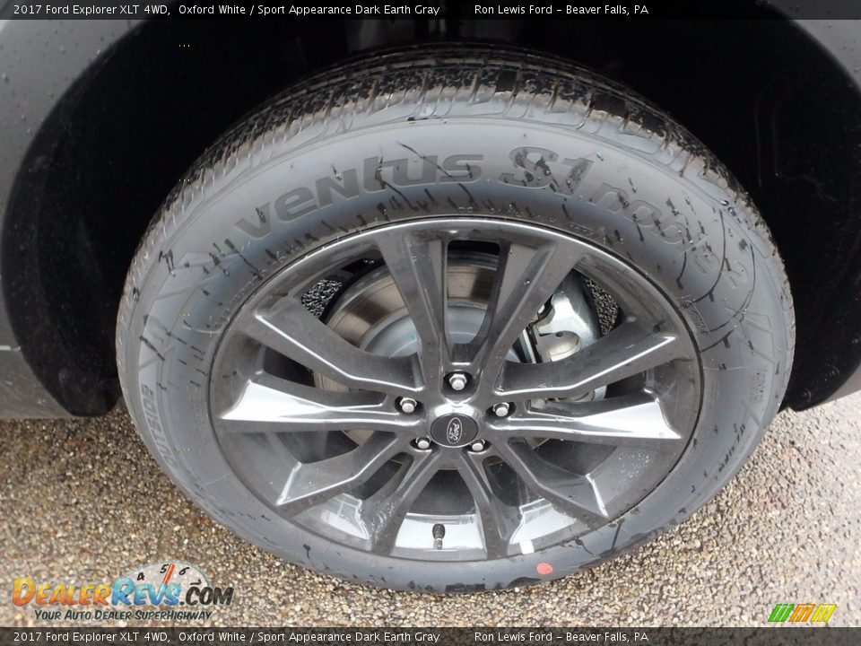 2017 Ford Explorer XLT 4WD Oxford White / Sport Appearance Dark Earth Gray Photo #10