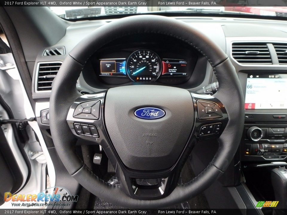 2017 Ford Explorer XLT 4WD Oxford White / Sport Appearance Dark Earth Gray Photo #17