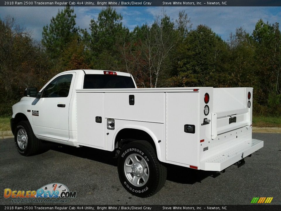 2018 Ram 2500 Tradesman Regular Cab 4x4 Utility Bright White / Black/Diesel Gray Photo #7