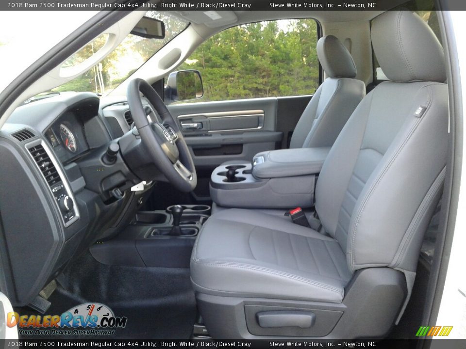 Black/Diesel Gray Interior - 2018 Ram 2500 Tradesman Regular Cab 4x4 Utility Photo #10