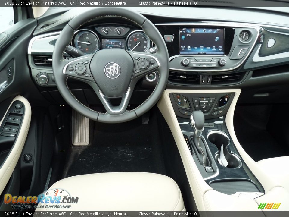 Dashboard of 2018 Buick Envision Preferred AWD Photo #8