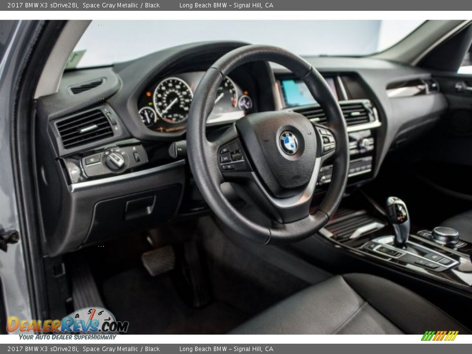2017 BMW X3 sDrive28i Space Gray Metallic / Black Photo #15