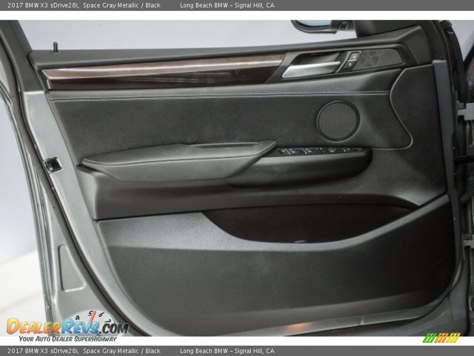 2017 BMW X3 sDrive28i Space Gray Metallic / Black Photo #16