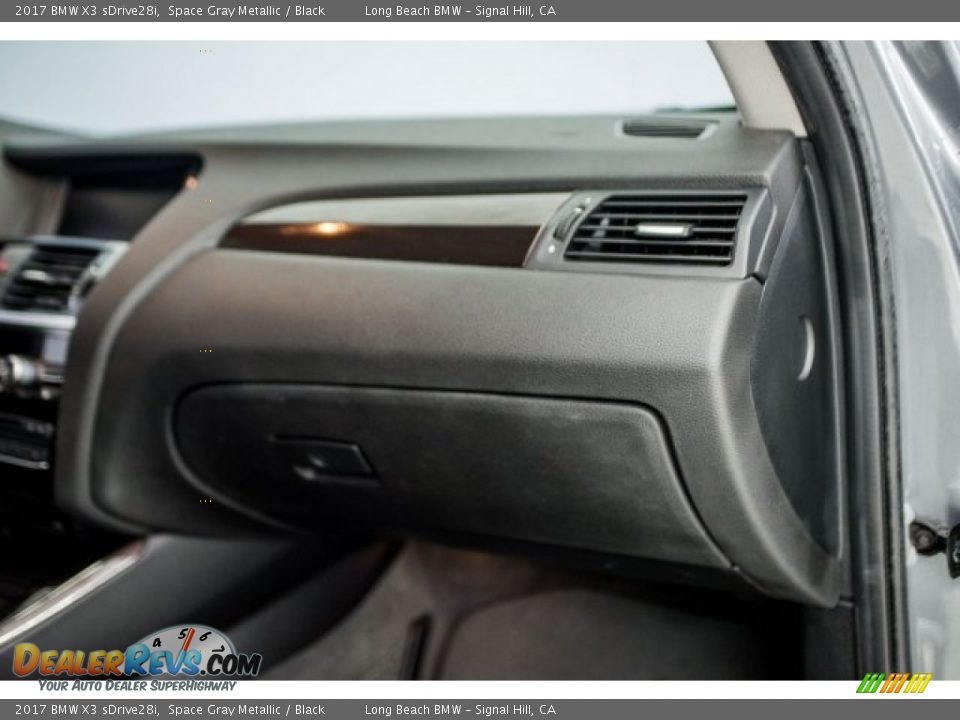 2017 BMW X3 sDrive28i Space Gray Metallic / Black Photo #21