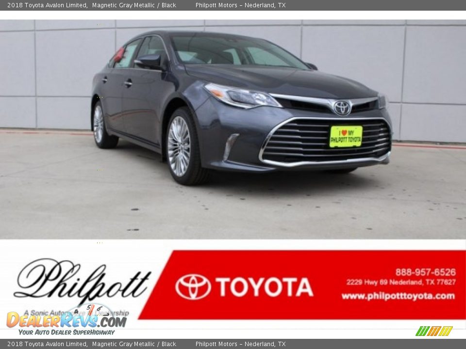 2018 Toyota Avalon Limited Magnetic Gray Metallic / Black Photo #1