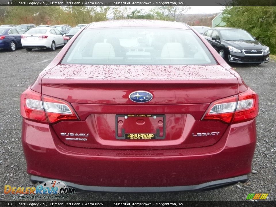 2018 Subaru Legacy 2.5i Crimson Red Pearl / Warm Ivory Photo #5