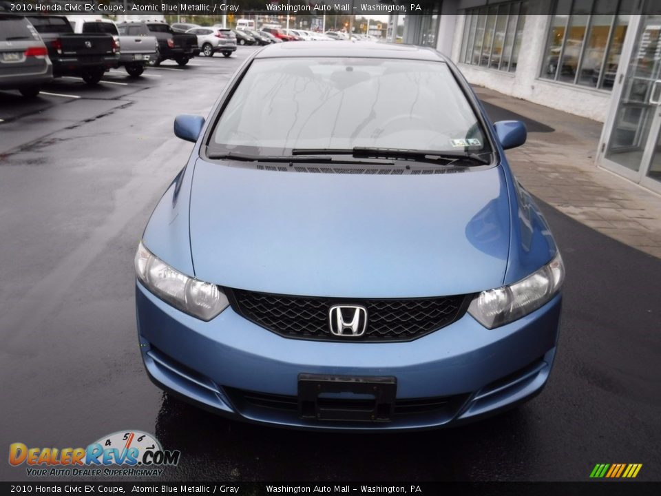 2010 Honda Civic EX Coupe Atomic Blue Metallic / Gray Photo #5