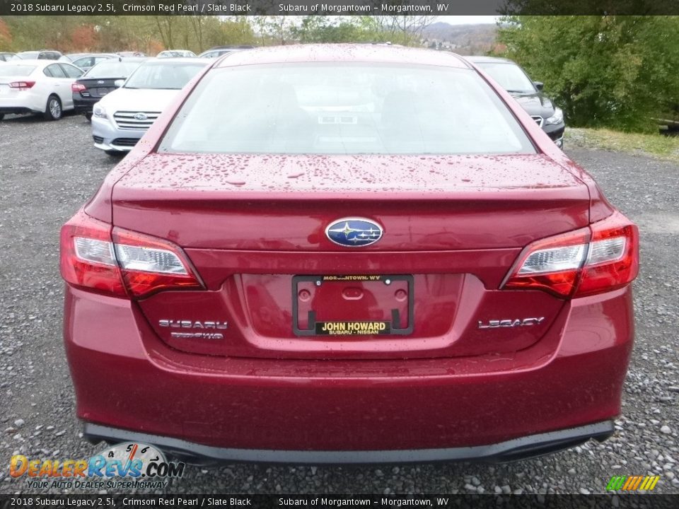 2018 Subaru Legacy 2.5i Crimson Red Pearl / Slate Black Photo #5