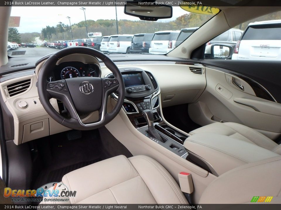 2014 Buick LaCrosse Leather Champagne Silver Metallic / Light Neutral Photo #18