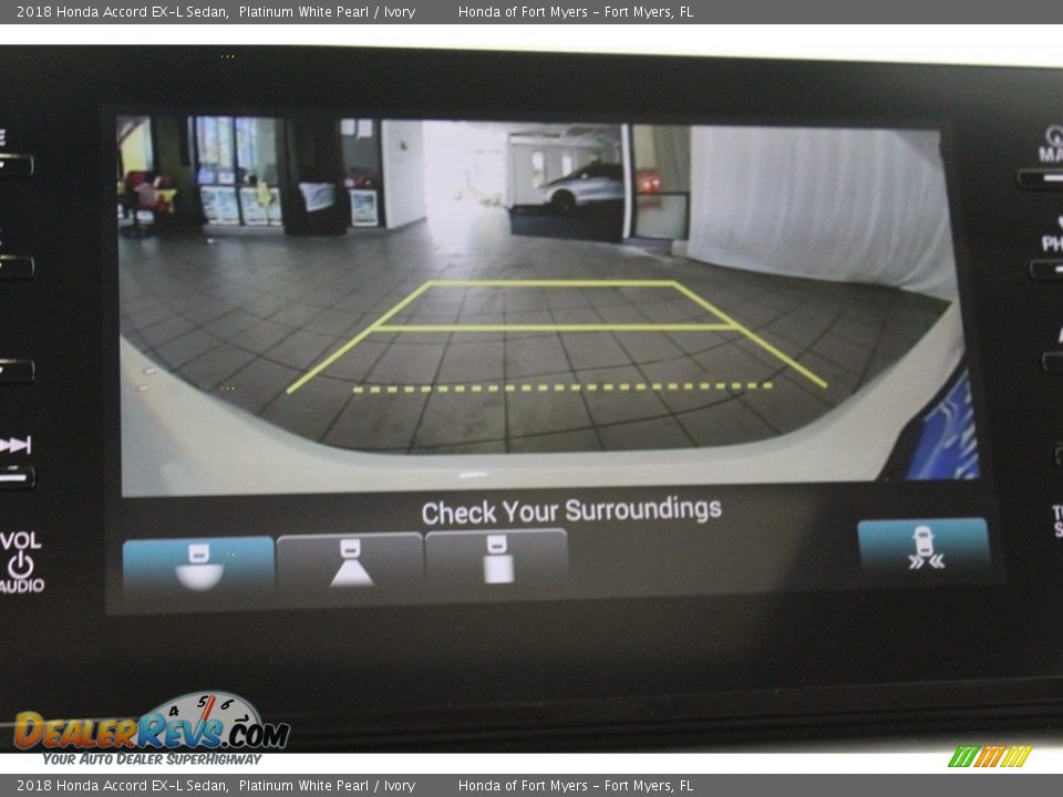 2018 Honda Accord EX-L Sedan Platinum White Pearl / Ivory Photo #17