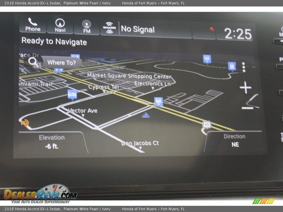 Navigation of 2018 Honda Accord EX-L Sedan Photo #19