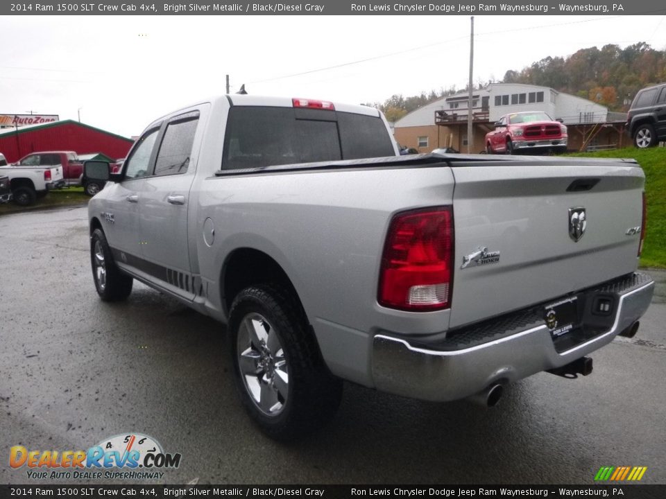2014 Ram 1500 SLT Crew Cab 4x4 Bright Silver Metallic / Black/Diesel Gray Photo #2