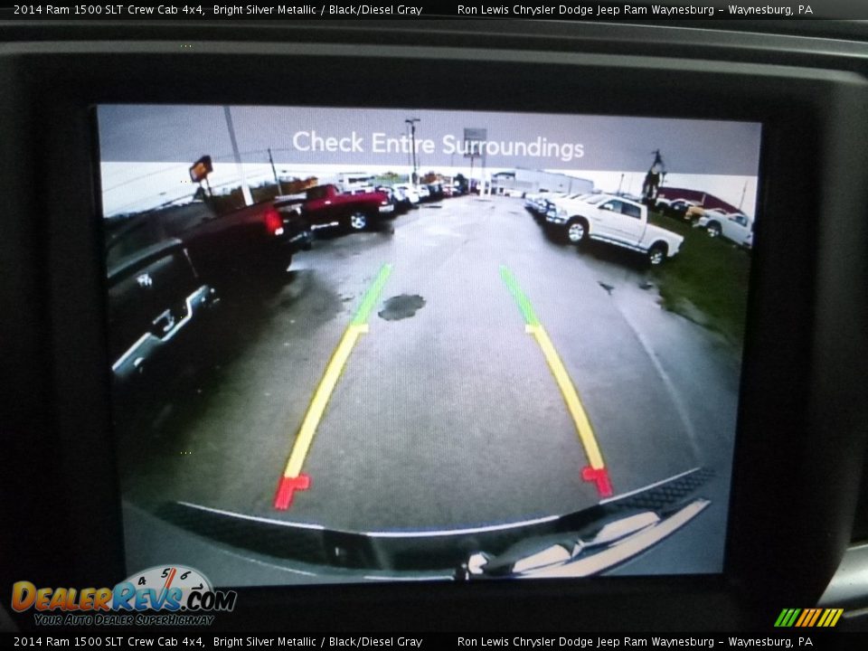 2014 Ram 1500 SLT Crew Cab 4x4 Bright Silver Metallic / Black/Diesel Gray Photo #16