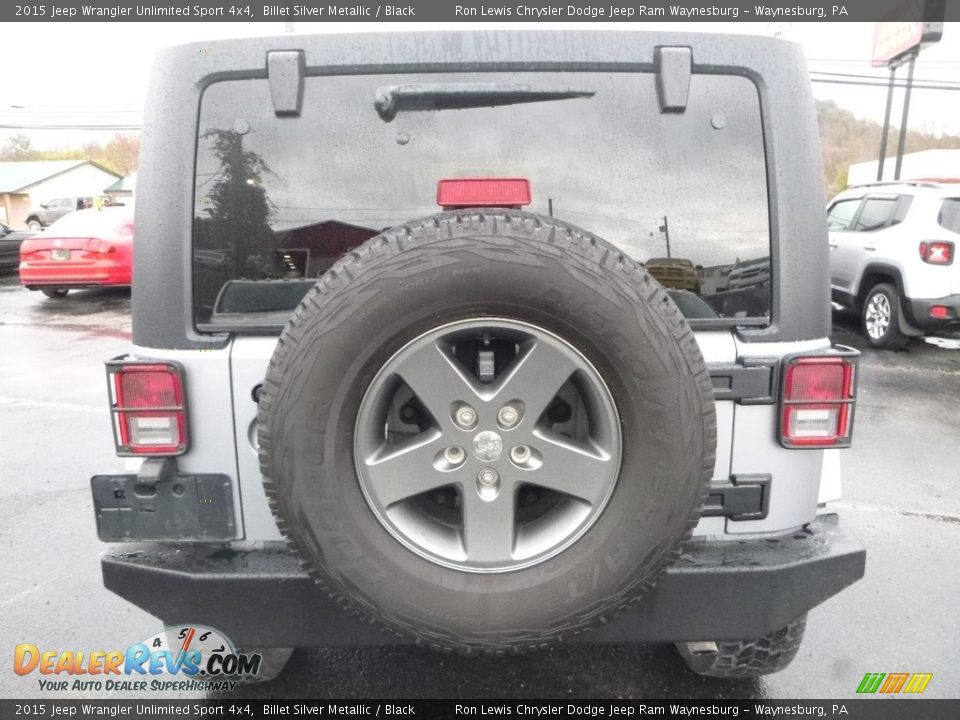 2015 Jeep Wrangler Unlimited Sport 4x4 Billet Silver Metallic / Black Photo #4