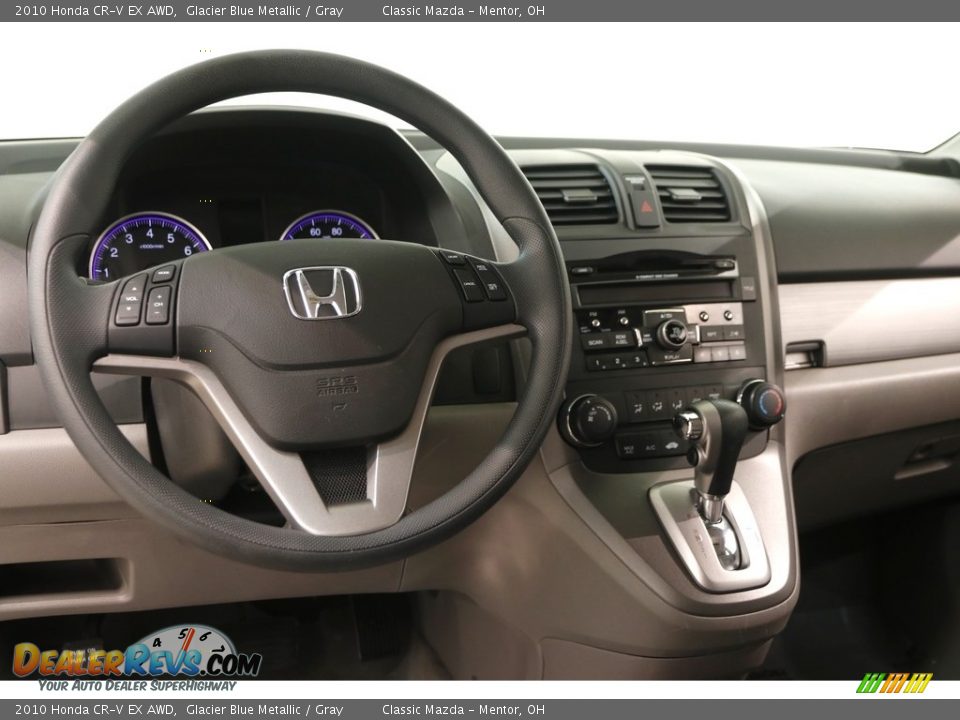 2010 Honda CR-V EX AWD Glacier Blue Metallic / Gray Photo #6