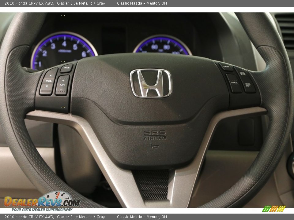 2010 Honda CR-V EX AWD Glacier Blue Metallic / Gray Photo #7