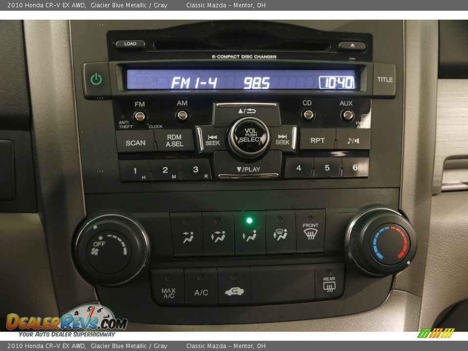 2010 Honda CR-V EX AWD Glacier Blue Metallic / Gray Photo #9