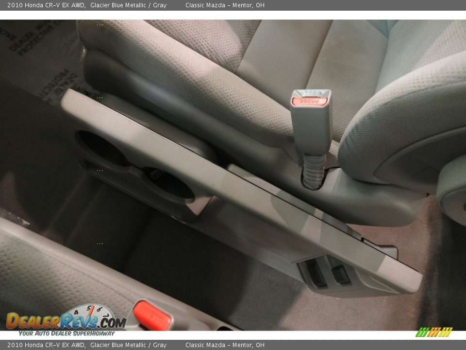 2010 Honda CR-V EX AWD Glacier Blue Metallic / Gray Photo #11