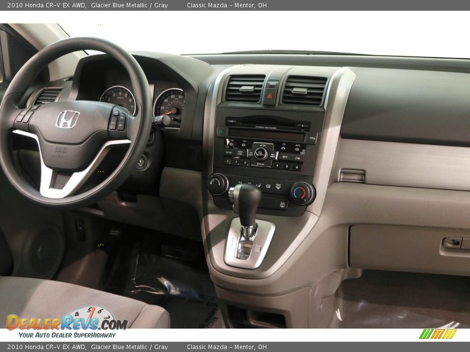 2010 Honda CR-V EX AWD Glacier Blue Metallic / Gray Photo #13