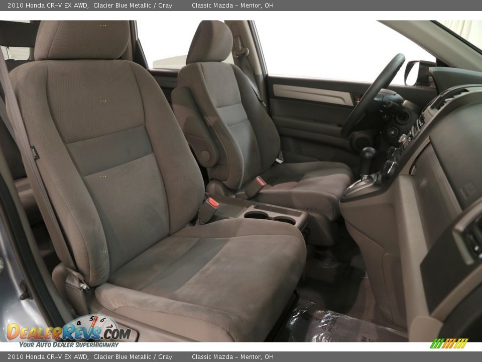 2010 Honda CR-V EX AWD Glacier Blue Metallic / Gray Photo #14