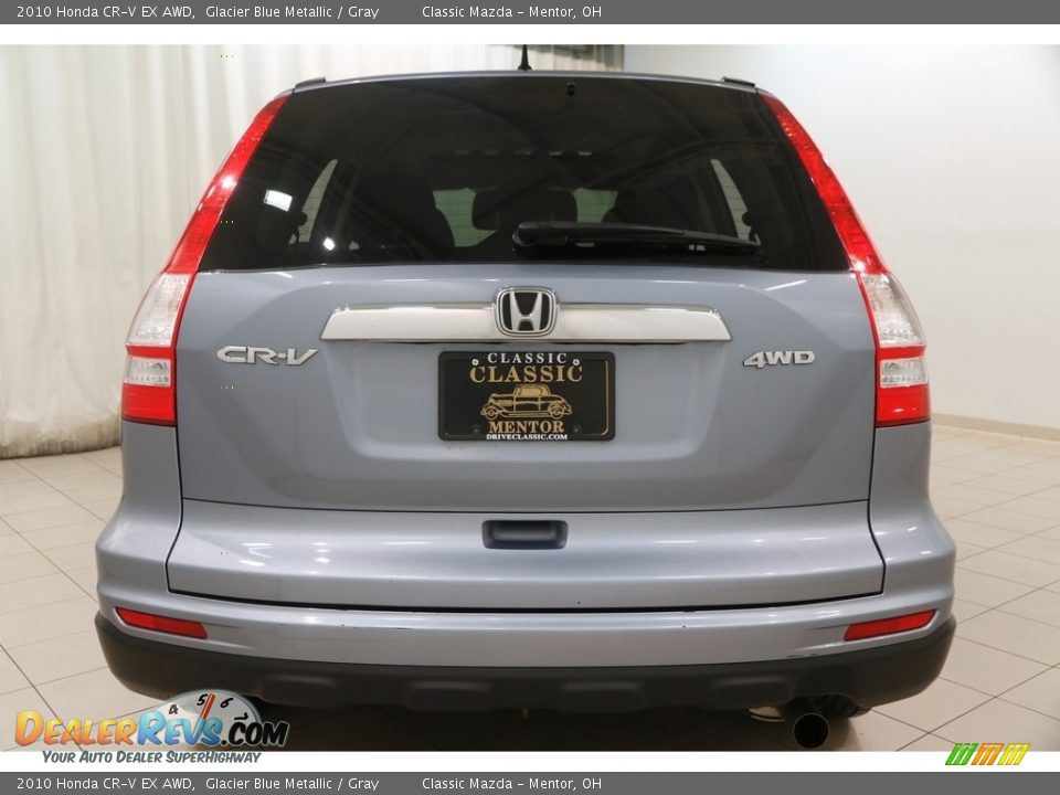 2010 Honda CR-V EX AWD Glacier Blue Metallic / Gray Photo #19