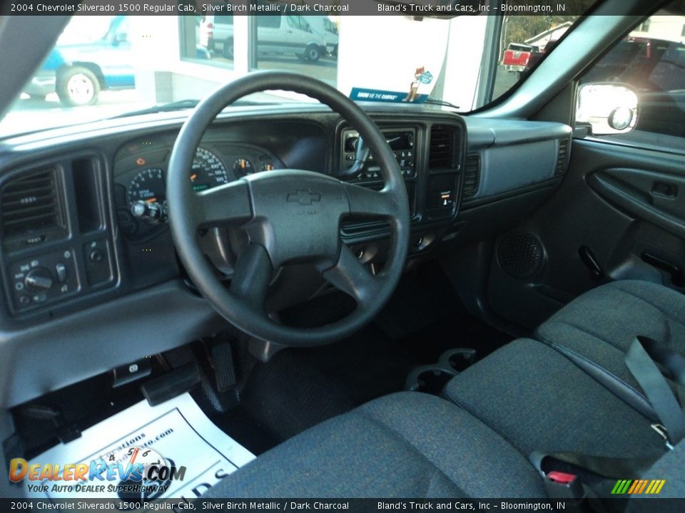 2004 Chevrolet Silverado 1500 Regular Cab Silver Birch Metallic / Dark Charcoal Photo #7