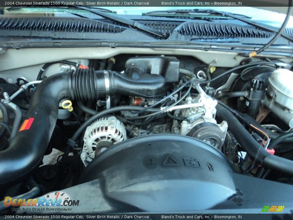 2004 Chevrolet Silverado 1500 Regular Cab Silver Birch Metallic / Dark Charcoal Photo #23