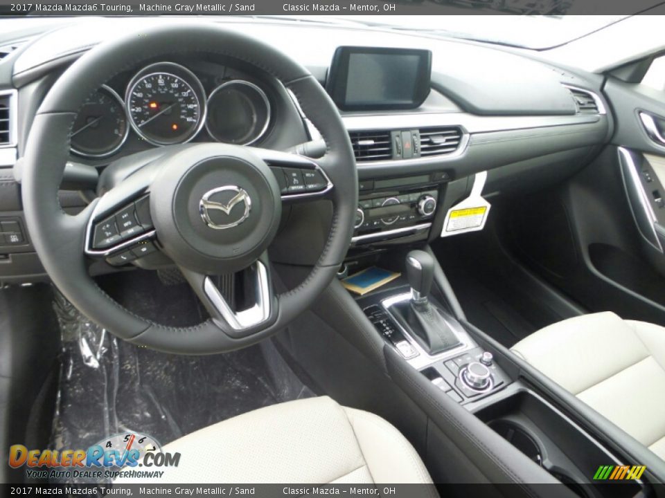 2017 Mazda Mazda6 Touring Machine Gray Metallic / Sand Photo #3