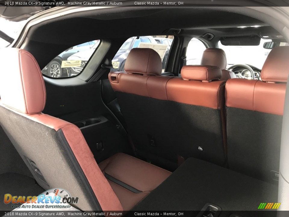2018 Mazda CX-9 Signature AWD Machine Gray Metallic / Auburn Photo #4