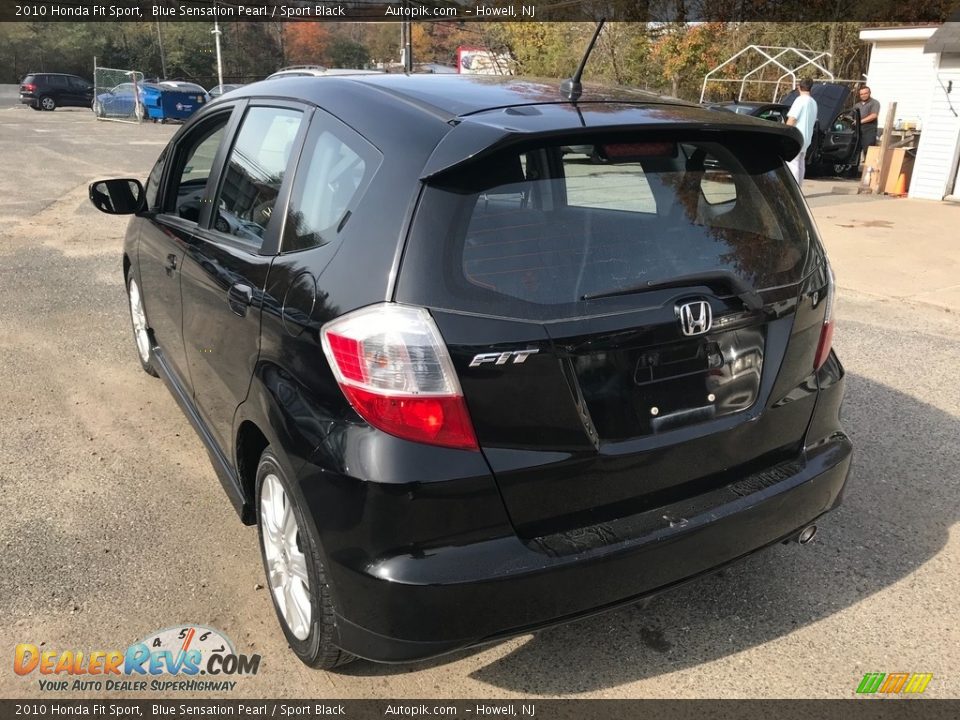 2010 Honda Fit Sport Blue Sensation Pearl / Sport Black Photo #5