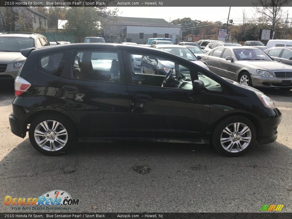 2010 Honda Fit Sport Blue Sensation Pearl / Sport Black Photo #9