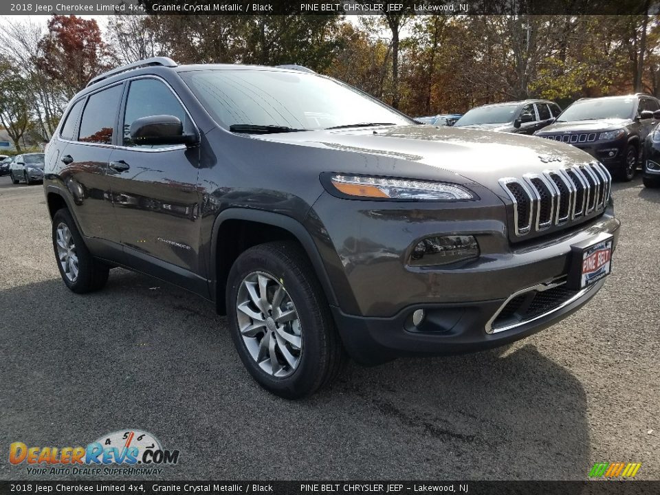 2018 Jeep Cherokee Limited 4x4 Granite Crystal Metallic / Black Photo #1